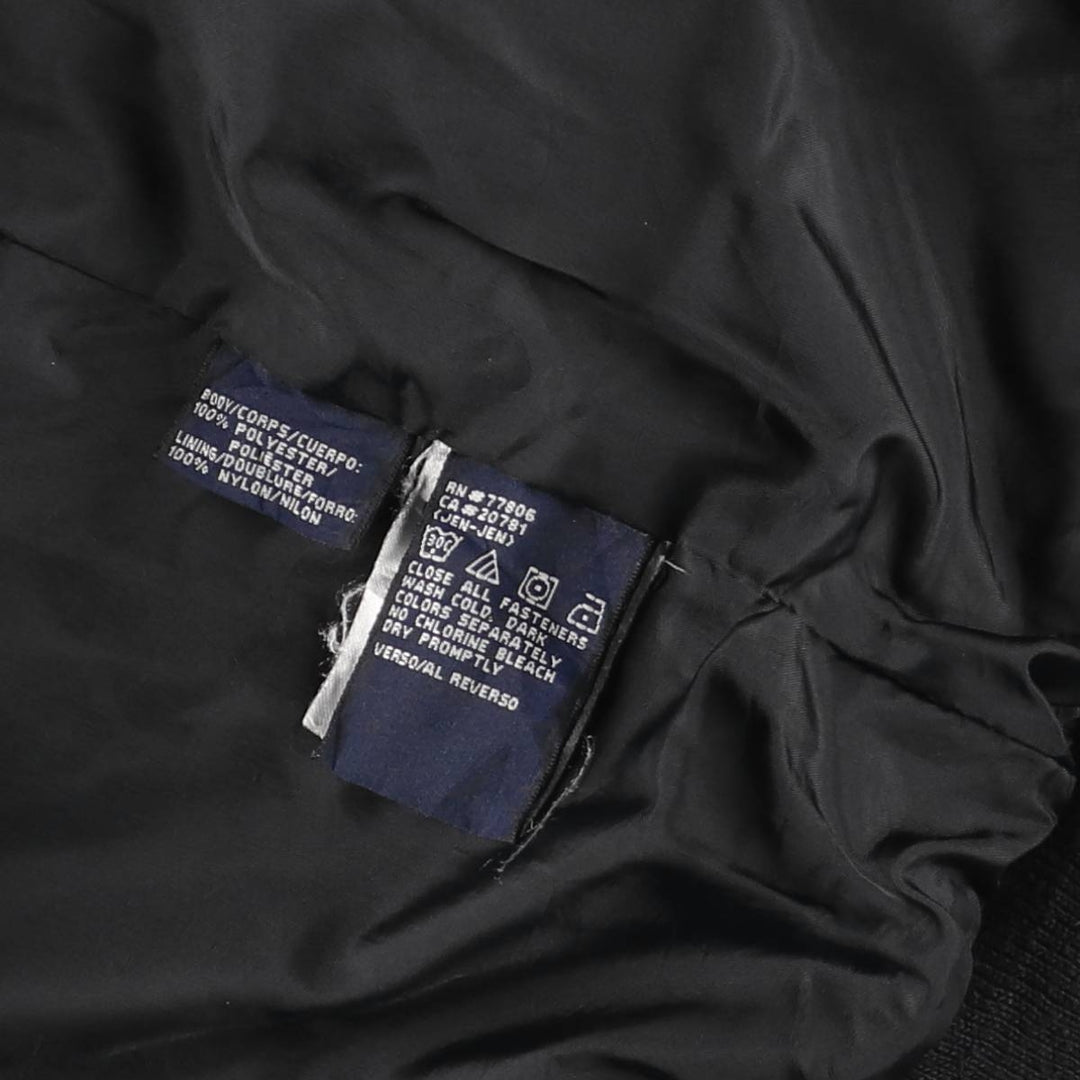 Vintage 90'S Tommy Hilfiger windbreaker jacket, size XL, men's polyester black type Vintage Second Hand