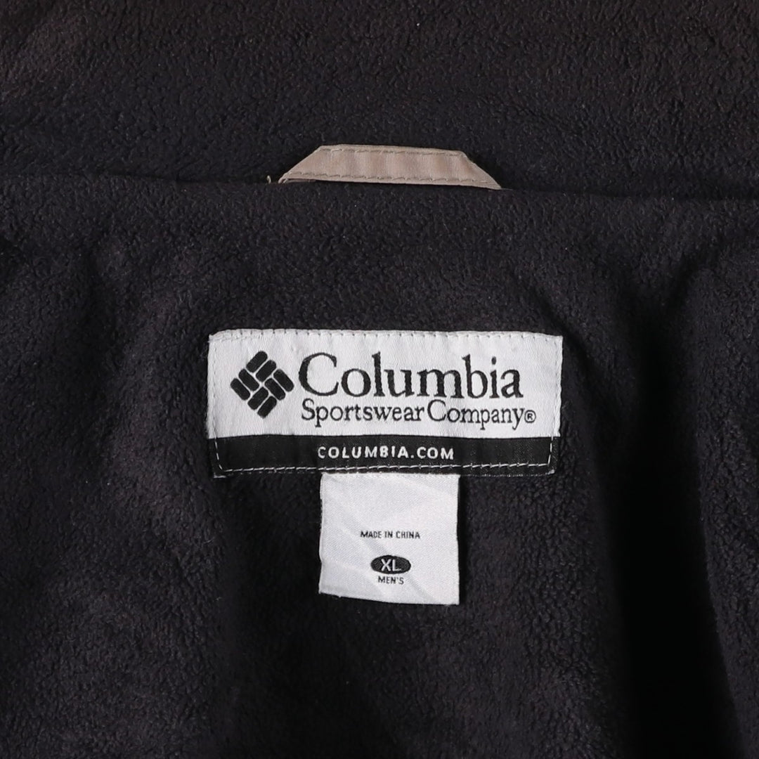 00'S Columbia padded jacket, puffer jacket, men's XL size Nylon Khaki type Vintage Second Hand