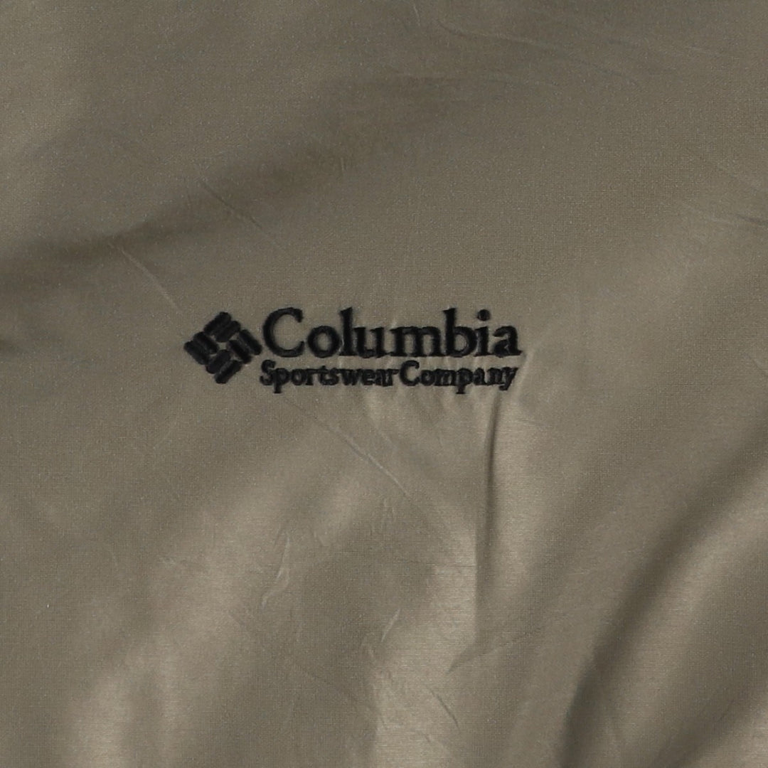 00'S Columbia padded jacket, puffer jacket, men's XL size Nylon Khaki type Vintage Second Hand