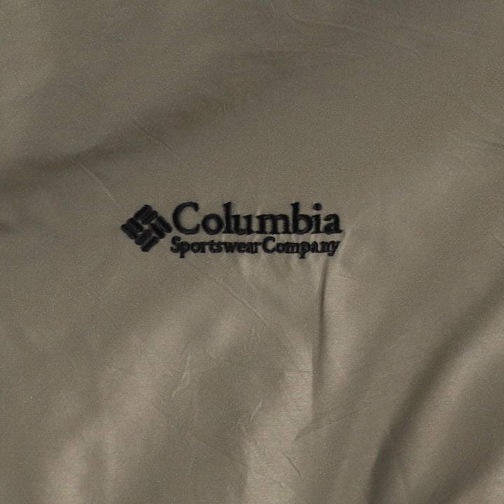 00'S Columbia padded jacket, puffer jacket, men's XL size Nylon Khaki type Vintage Second Hand