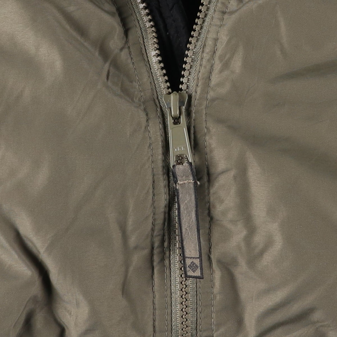 00'S Columbia padded jacket, puffer jacket, men's XL size Nylon Khaki type Vintage Second Hand