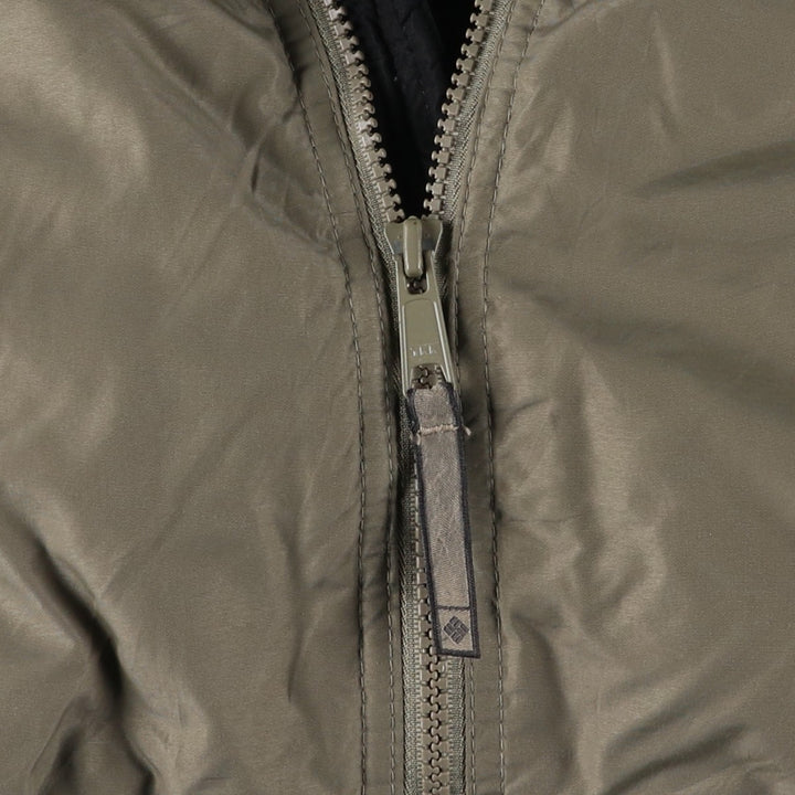 00'S Columbia padded jacket, puffer jacket, men's XL size Nylon Khaki type Vintage Second Hand