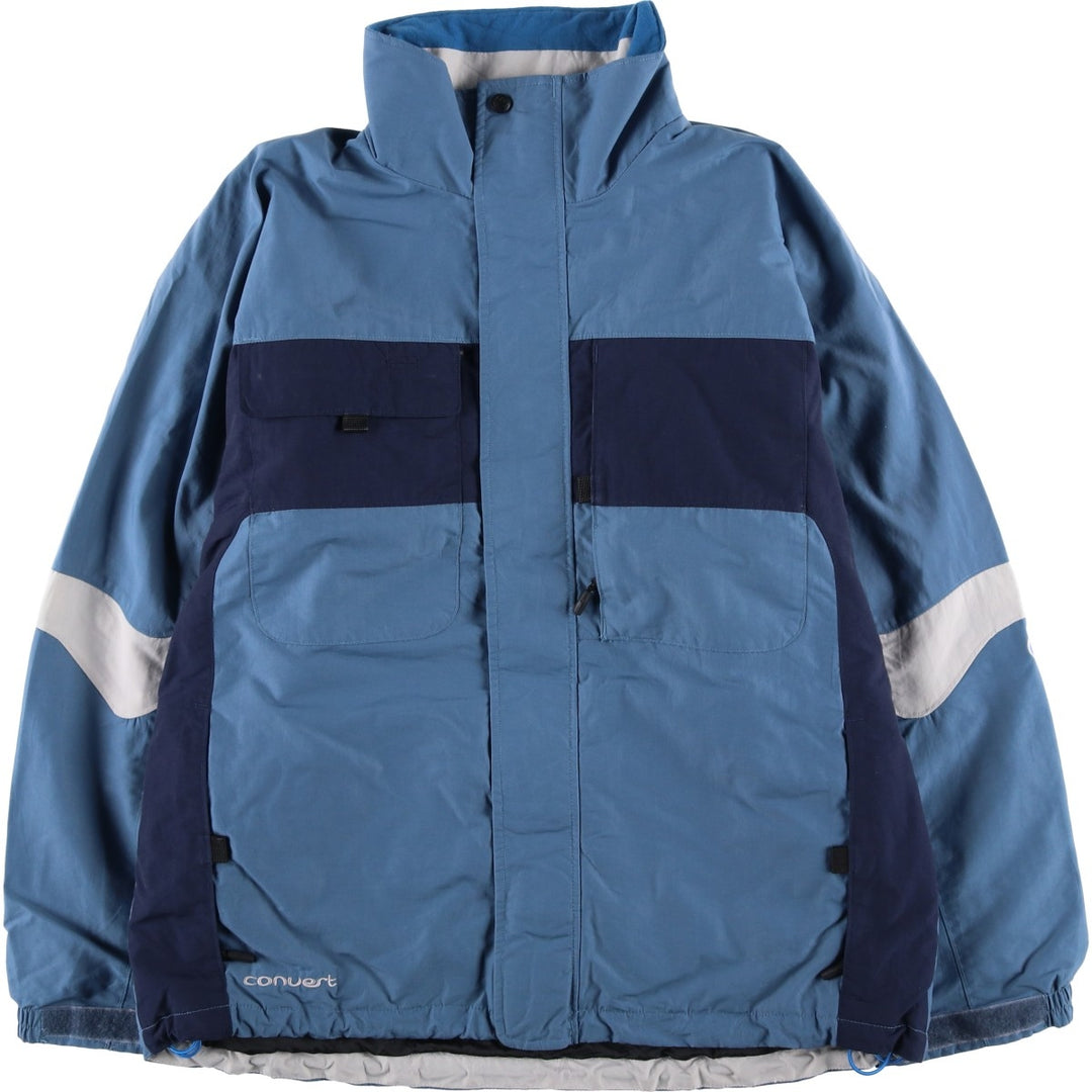 90s-00'S Vintage Columbia Convert Mountain Jacket, Shell Jacket, Men's Size L Nylon blue type Vintage Second Hand