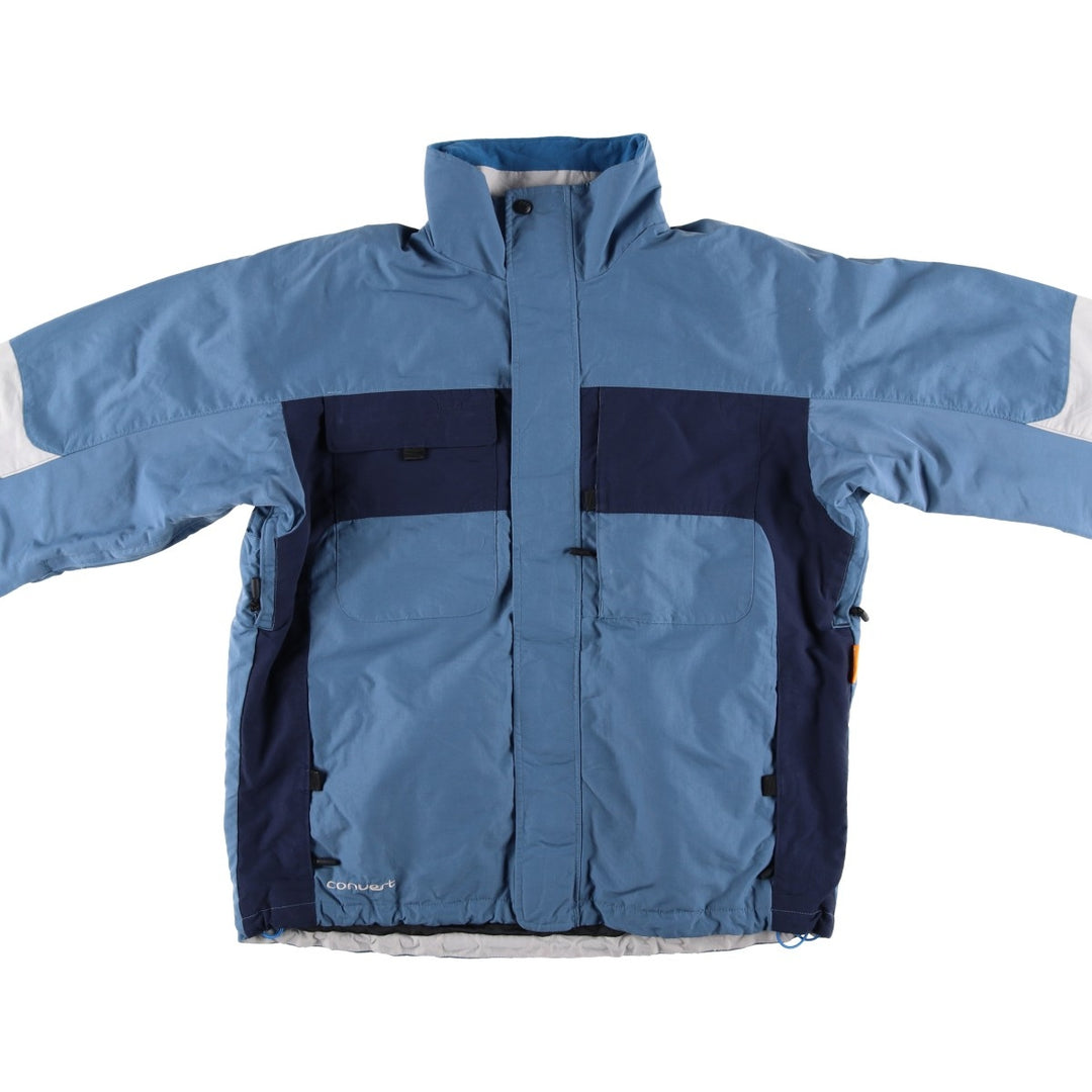 90s-00'S Vintage Columbia Convert Mountain Jacket, Shell Jacket, Men's Size L Nylon blue type Vintage Second Hand