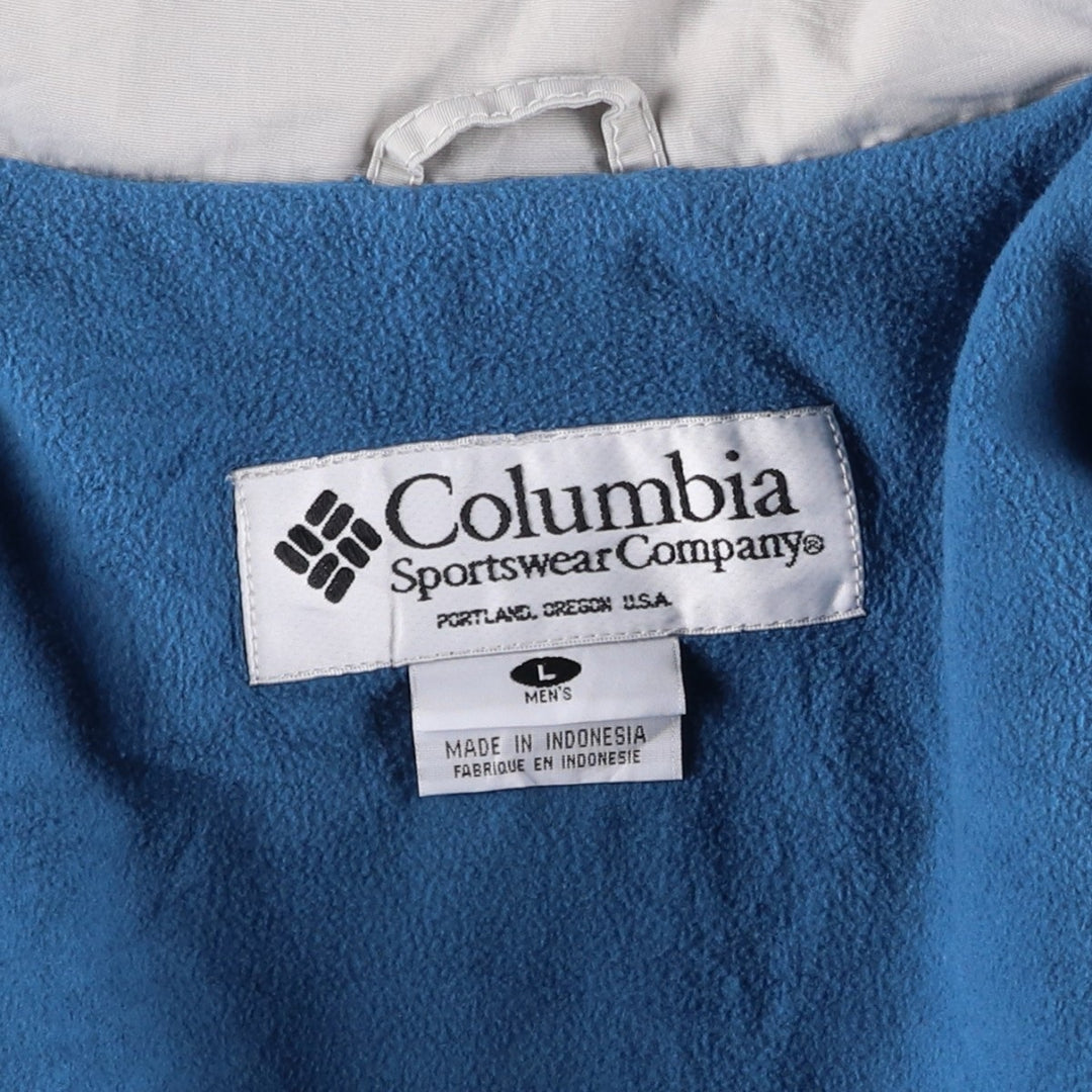 90s-00'S Vintage Columbia Convert Mountain Jacket, Shell Jacket, Men's Size L Nylon blue type Vintage Second Hand