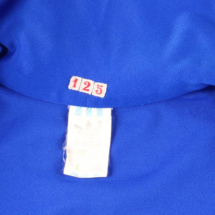 Vintage 1980'S adidas Trefoil logo track jacket, men's size M polyamide blue type Vintage Second Hand