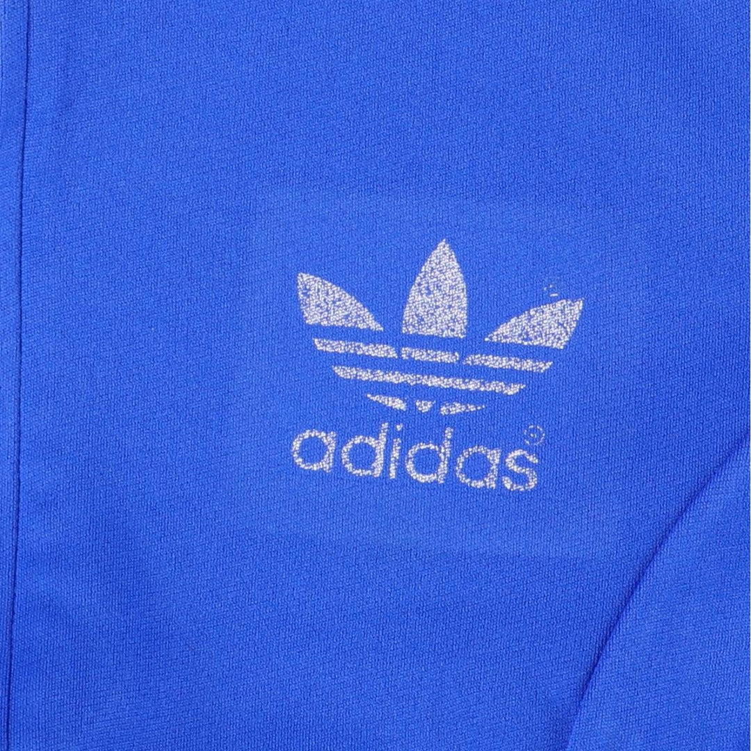 Vintage 1980'S adidas Trefoil logo track jacket, men's size M polyamide blue type Vintage Second Hand