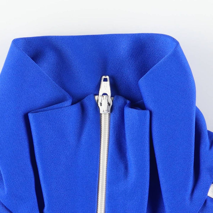 Vintage 1980'S adidas Trefoil logo track jacket, men's size M polyamide blue type Vintage Second Hand