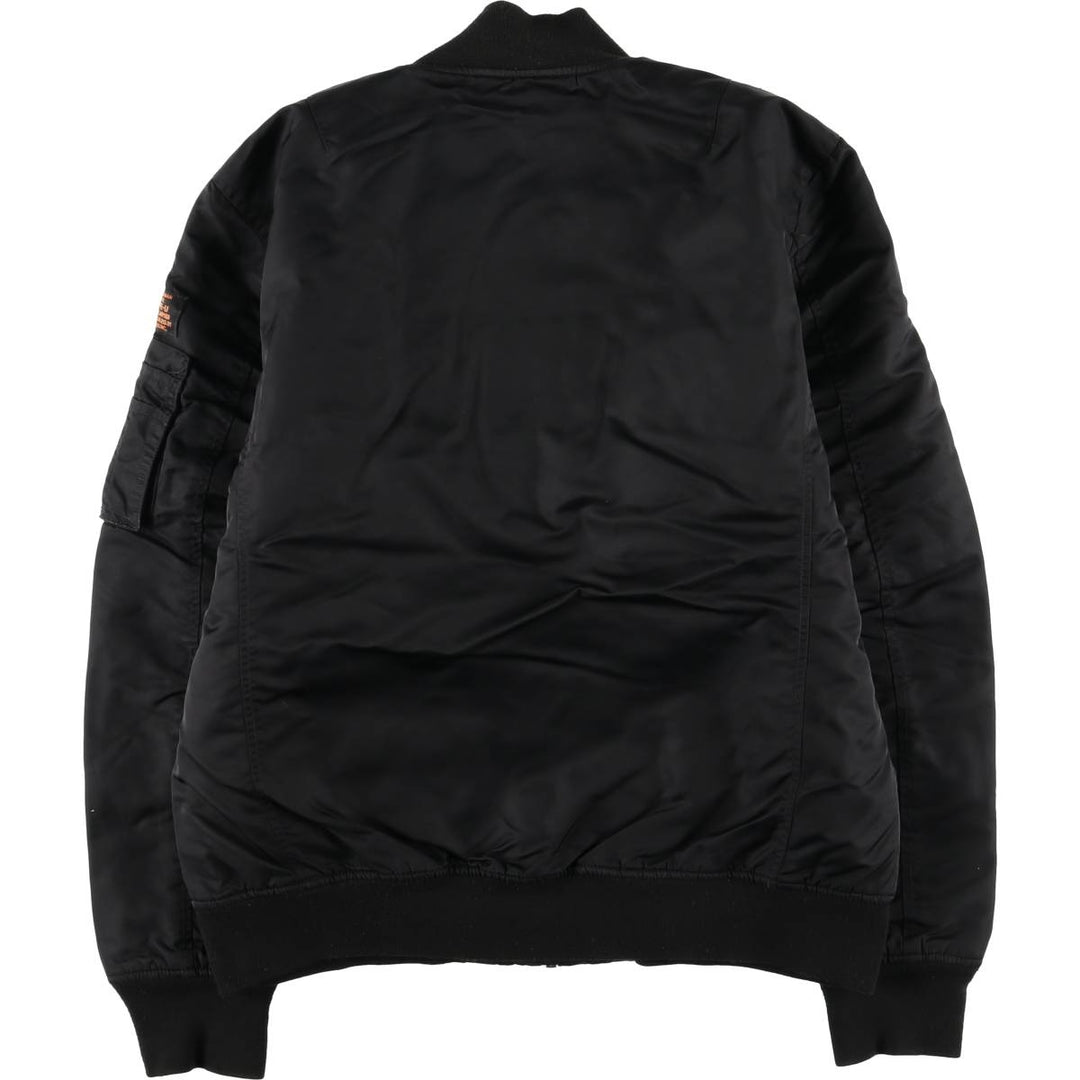 Civilian Schott Type-U Padded Military Flight Jacket, Men's Size L Nylon black type Vintage Second Hand