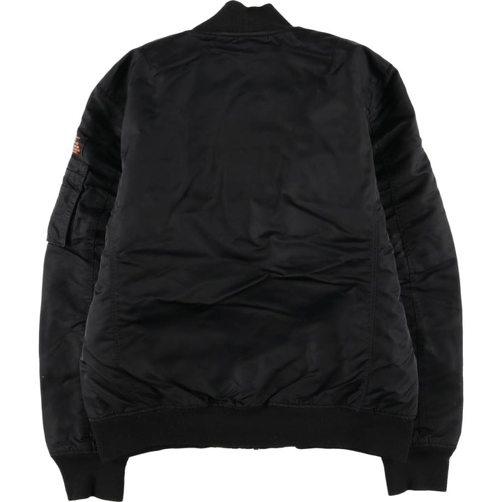 Civilian Schott Type-U Padded Military Flight Jacket, Men's Size L Nylon black type Vintage Second Hand