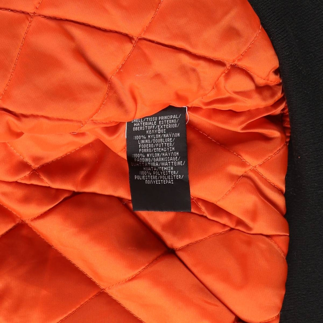 Civilian Schott Type-U Padded Military Flight Jacket, Men's Size L Nylon black type Vintage Second Hand