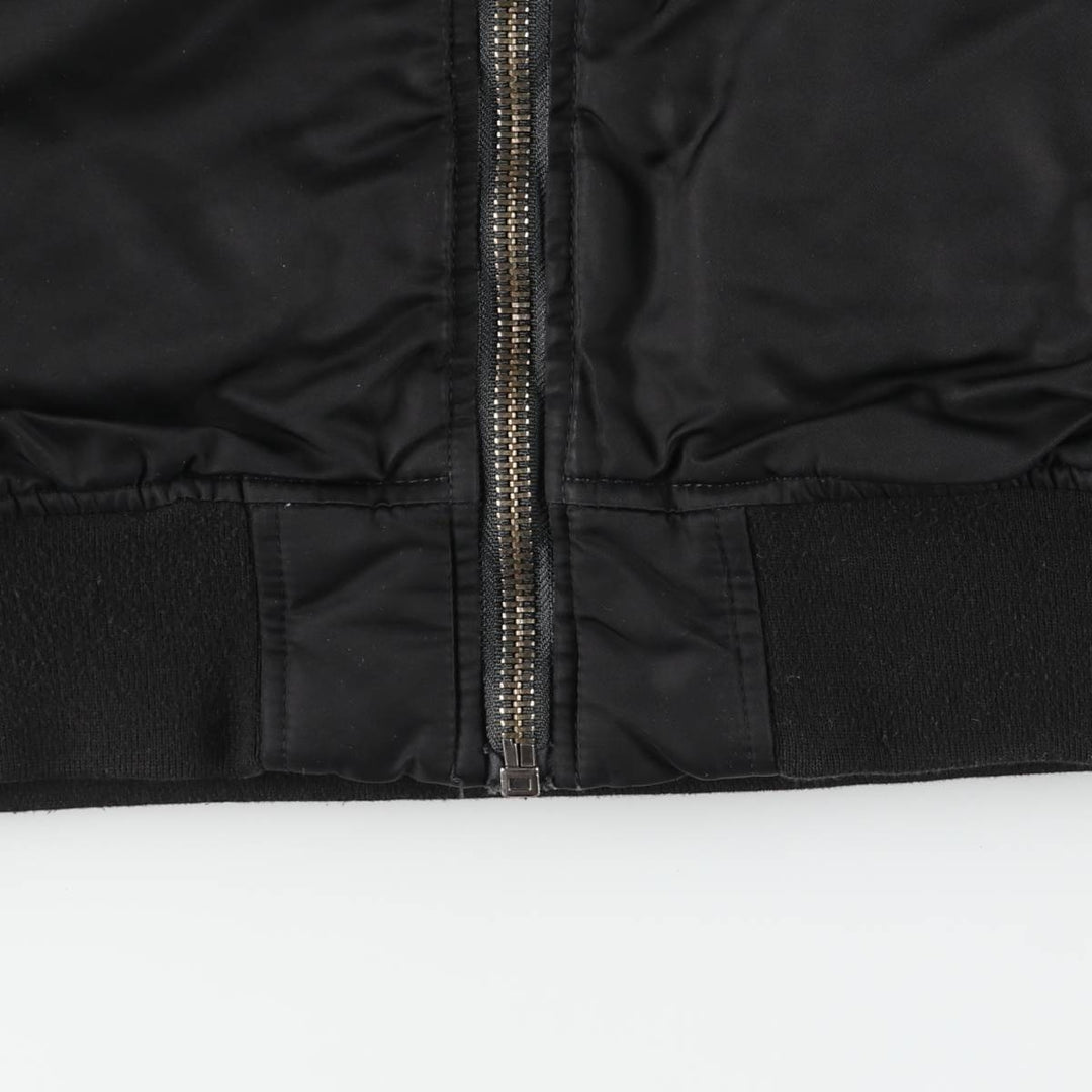 Civilian Schott Type-U Padded Military Flight Jacket, Men's Size L Nylon black type Vintage Second Hand