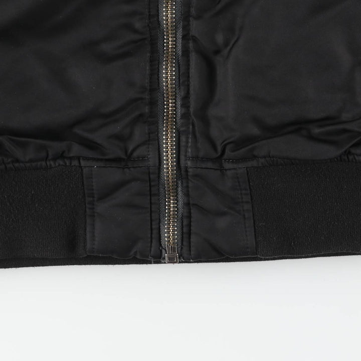 Civilian Schott Type-U Padded Military Flight Jacket, Men's Size L Nylon black type Vintage Second Hand