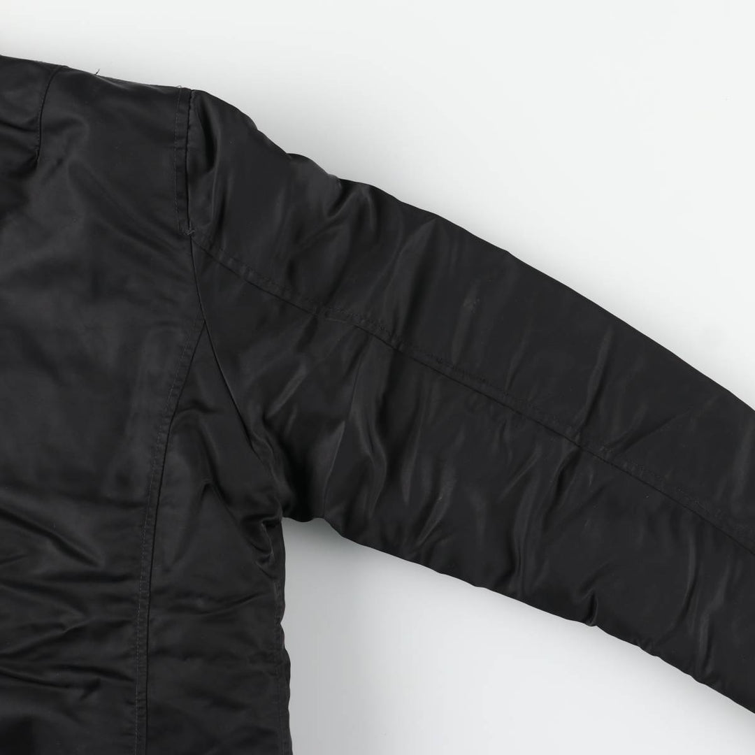 Civilian Schott Type-U Padded Military Flight Jacket, Men's Size L Nylon black type Vintage Second Hand