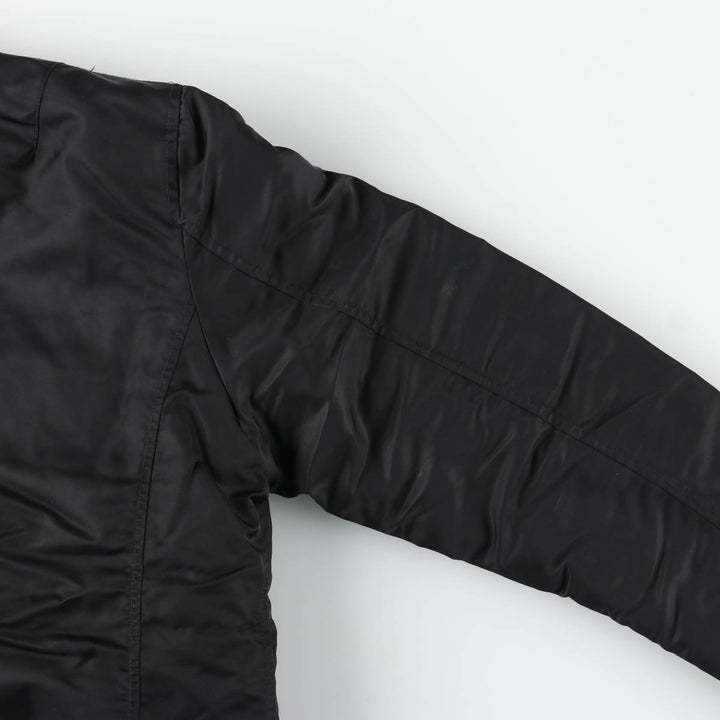 Civilian Schott Type-U Padded Military Flight Jacket, Men's Size L Nylon black type Vintage Second Hand