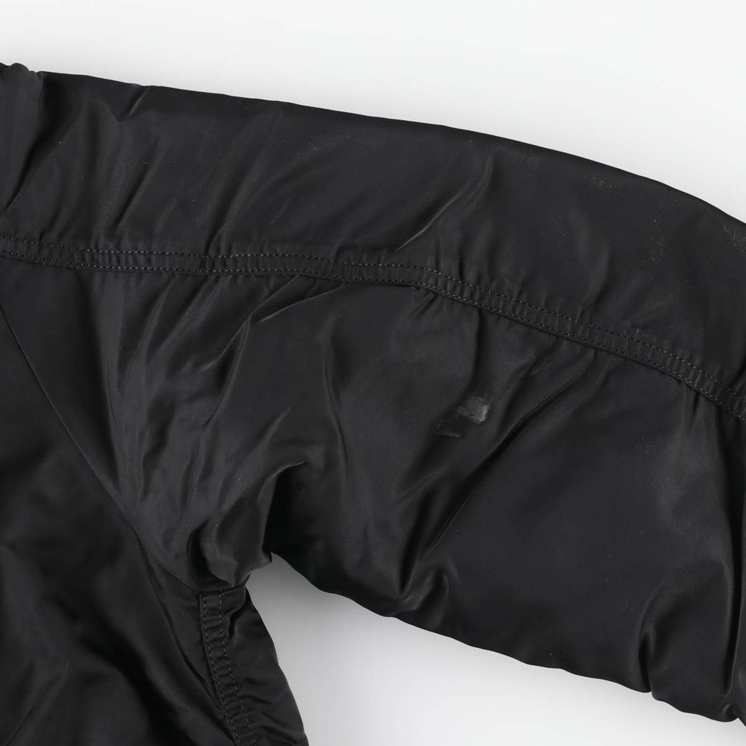 Civilian Alpha MA-1 style padded military flight jacket, men's size L Nylon black type Vintage Second Hand