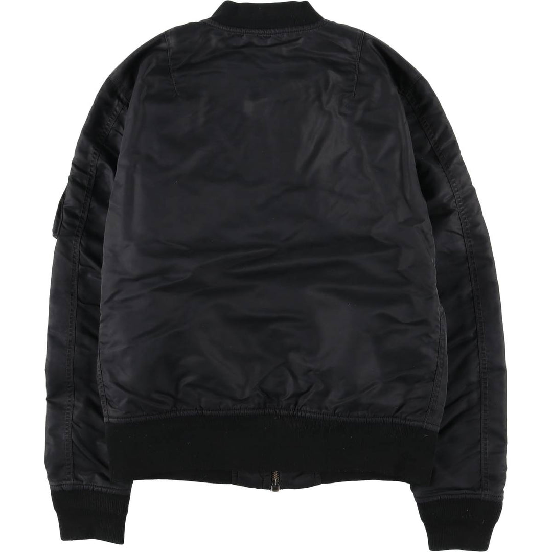Vintage Schott American College MA-1 Military Flight Jacket, Men's Size Medium Nylon black type Vintage Second Hand