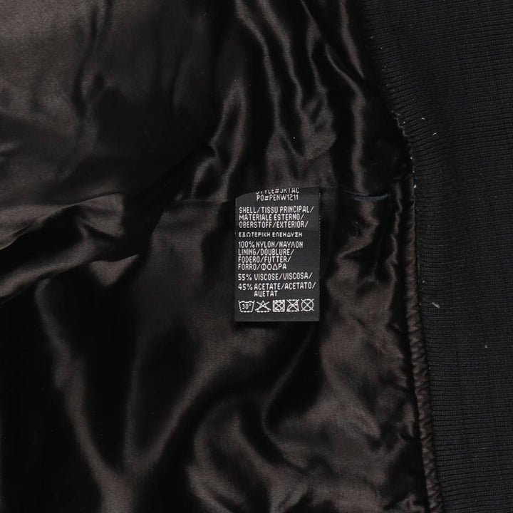Vintage Schott American College MA-1 Military Flight Jacket, Men's Size Medium Nylon black type Vintage Second Hand