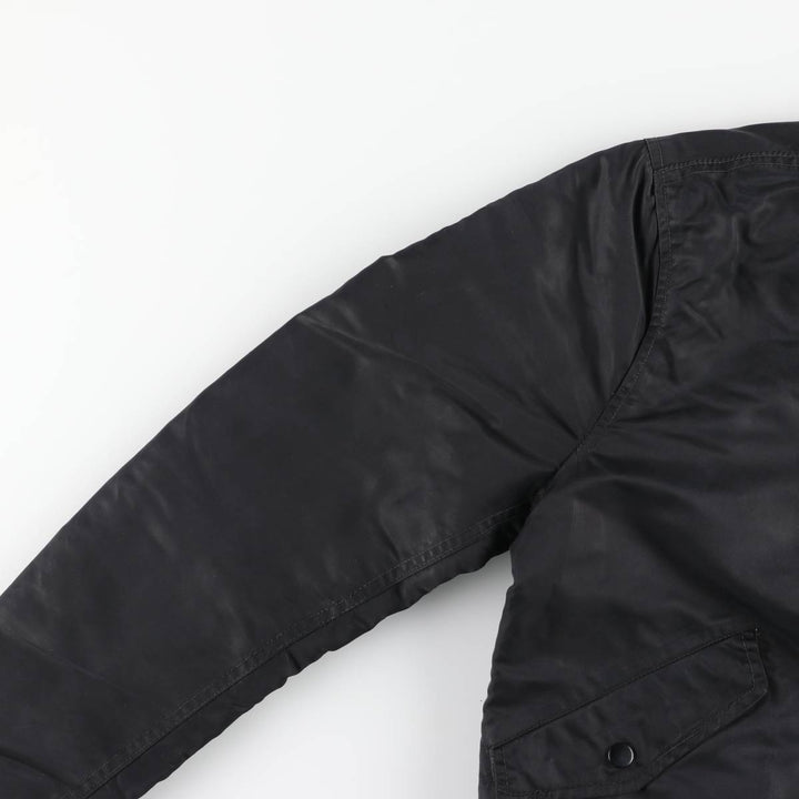 Vintage Schott American College MA-1 Military Flight Jacket, Men's Size Medium Nylon black type Vintage Second Hand