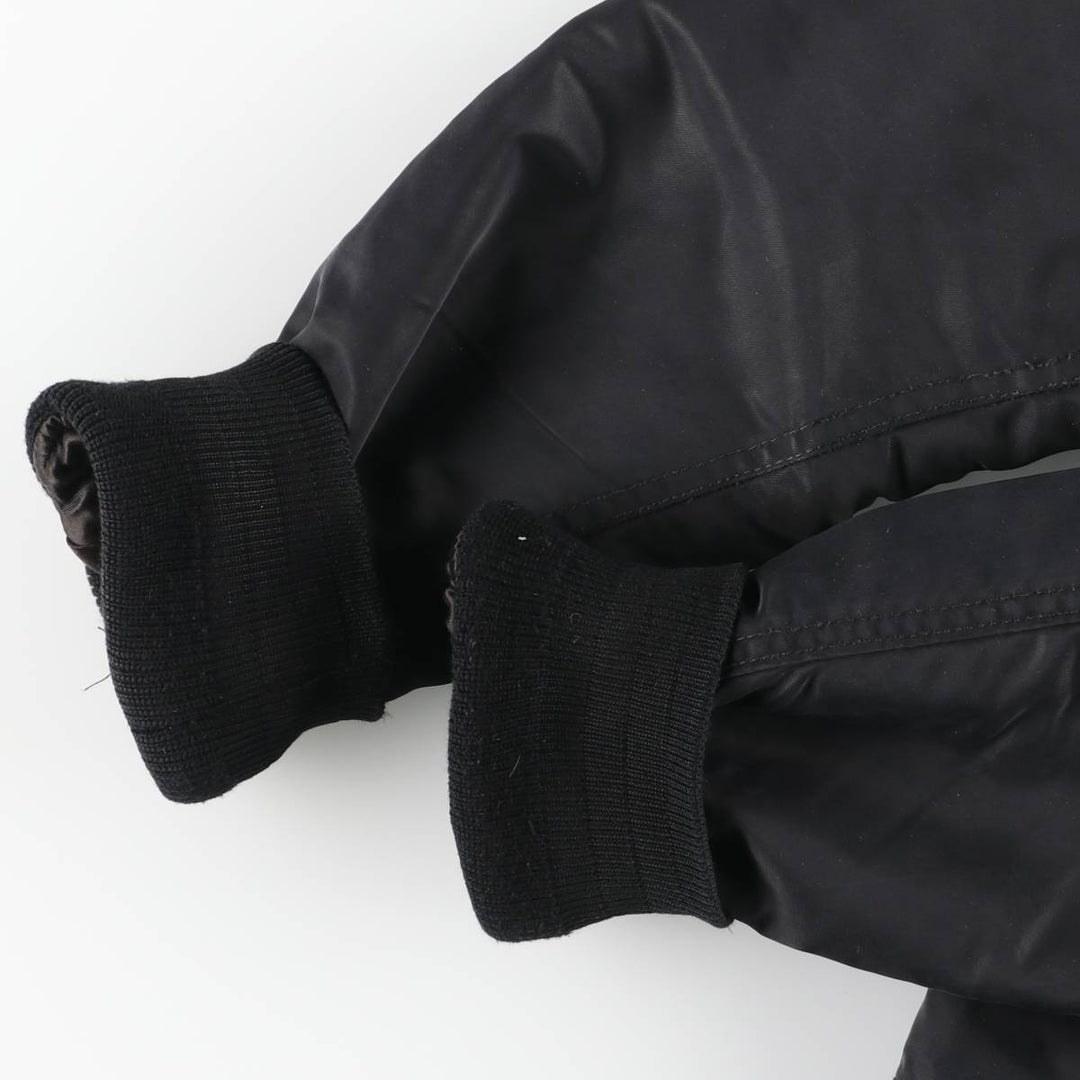 Vintage Schott American College MA-1 Military Flight Jacket, Men's Size Medium Nylon black type Vintage Second Hand