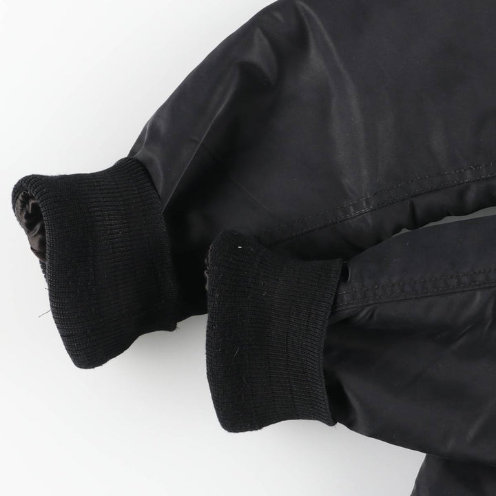Vintage Schott American College MA-1 Military Flight Jacket, Men's Size Medium Nylon black type Vintage Second Hand