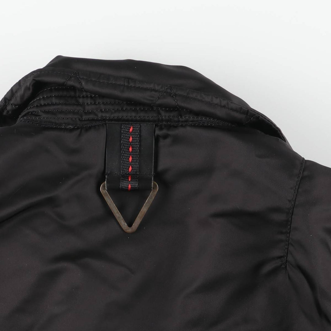 Civilian Alpha ALPHA padded military flight jacket, men's size small Nylon black type Vintage Second Hand