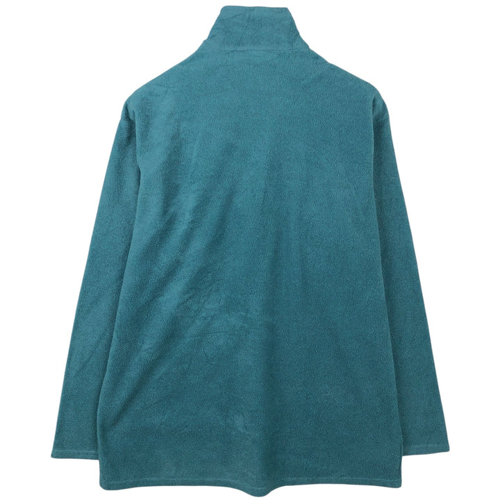 1990'S Patagonia Capilene Half-Zip Fleece Pullover, 43470F96, Made in USA, Men's XL polyester turquoise blue Vintage Second Hand