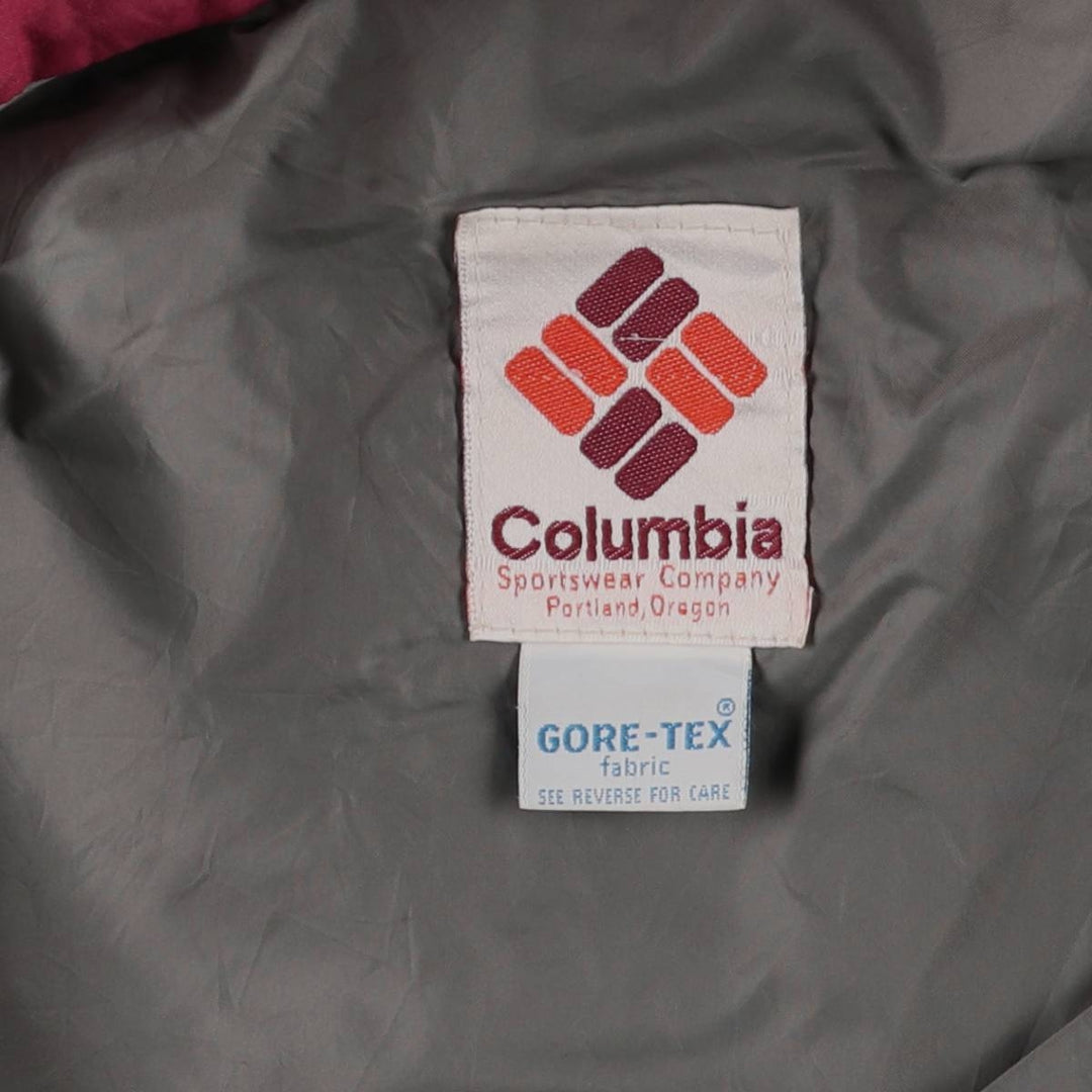 Vintage 1970'S Columbia Yellowstone Tag GORE-TEX nylon parka, size L, men's Nylon (Gore-Tex) burgundy type Vintage Second Hand