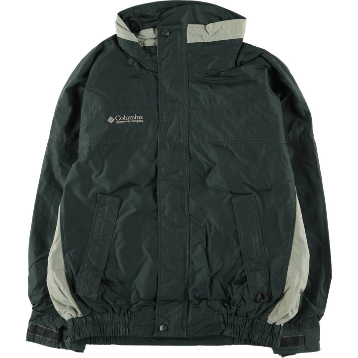 90s~00'S Columbia BUGABOO Bugaboo Mountain Jacket Shell Jacket Men's M size Nylon Green type dark green Vintage Second Hand