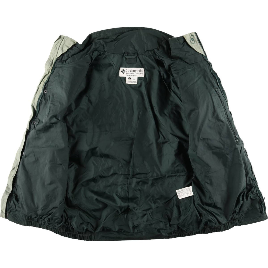 90s~00'S Columbia BUGABOO Bugaboo Mountain Jacket Shell Jacket Men's M size Nylon Green type dark green Vintage Second Hand