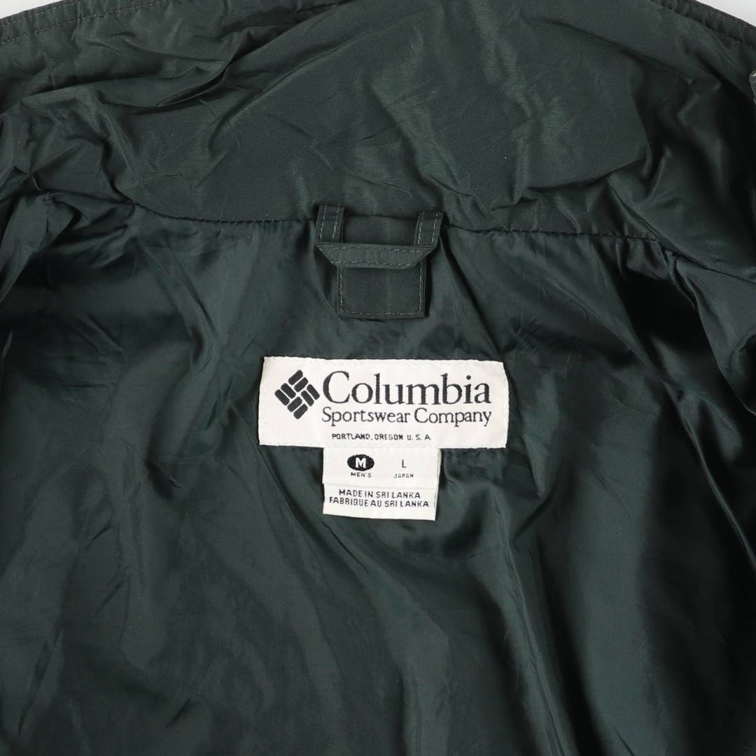 90s~00'S Columbia BUGABOO Bugaboo Mountain Jacket Shell Jacket Men's M size Nylon Green type dark green Vintage Second Hand