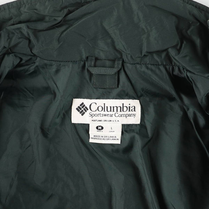 90s~00'S Columbia BUGABOO Bugaboo Mountain Jacket Shell Jacket Men's M size Nylon Green type dark green Vintage Second Hand