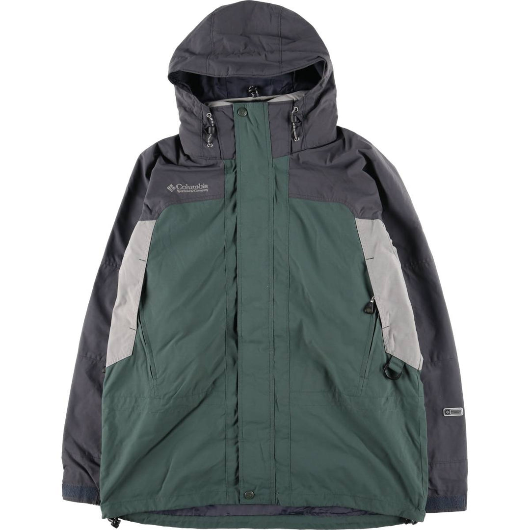 2000'S Columbia Mountain Jacket, Shell Jacket, Men's Size L Nylon Khaki type Vintage Second Hand