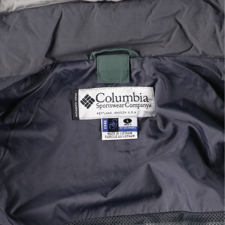 2000'S Columbia Mountain Jacket, Shell Jacket, Men's Size L Nylon Khaki type Vintage Second Hand