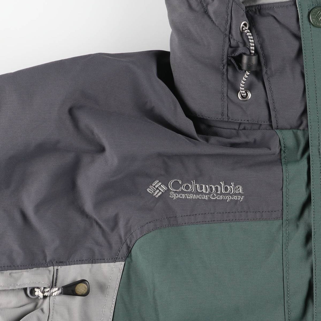 2000'S Columbia Mountain Jacket, Shell Jacket, Men's Size L Nylon Khaki type Vintage Second Hand