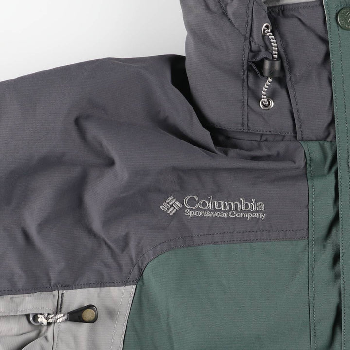 2000'S Columbia Mountain Jacket, Shell Jacket, Men's Size L Nylon Khaki type Vintage Second Hand