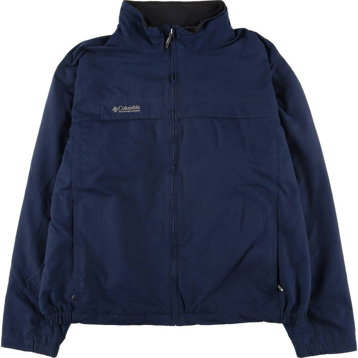 2000'S Columbia Nylon Jacket, Men's XL polyester navy blue type Vintage Second Hand