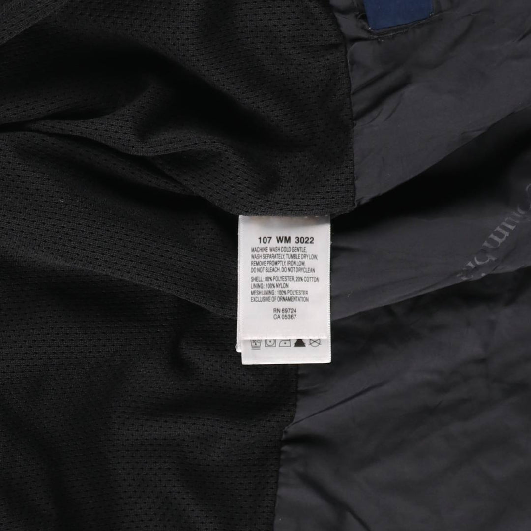2000'S Columbia Nylon Jacket, Men's XL polyester navy blue type Vintage Second Hand