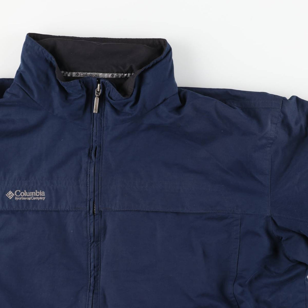 2000'S Columbia Nylon Jacket, Men's XL polyester navy blue type Vintage Second Hand