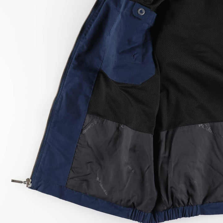 2000'S Columbia Nylon Jacket, Men's XL polyester navy blue type Vintage Second Hand