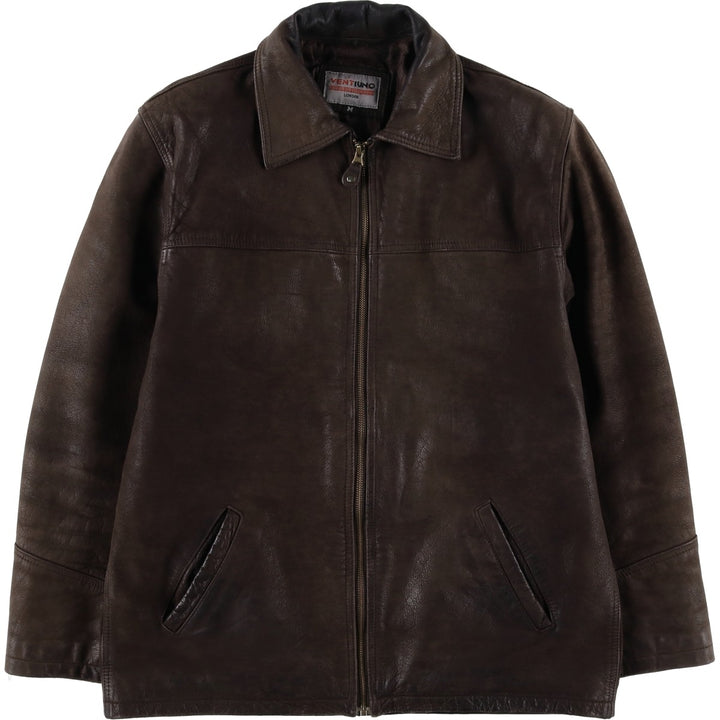VENTIUNO Padded Swing Top Leather Blouson, Men's Size M unclear brown type Vintage Second Hand