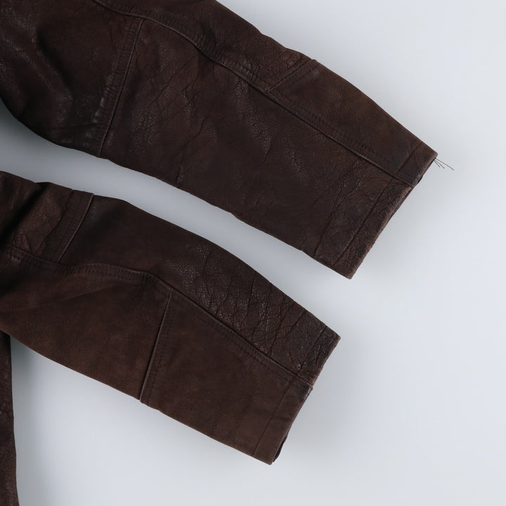 VENTIUNO Padded Swing Top Leather Blouson, Men's Size M unclear brown type Vintage Second Hand