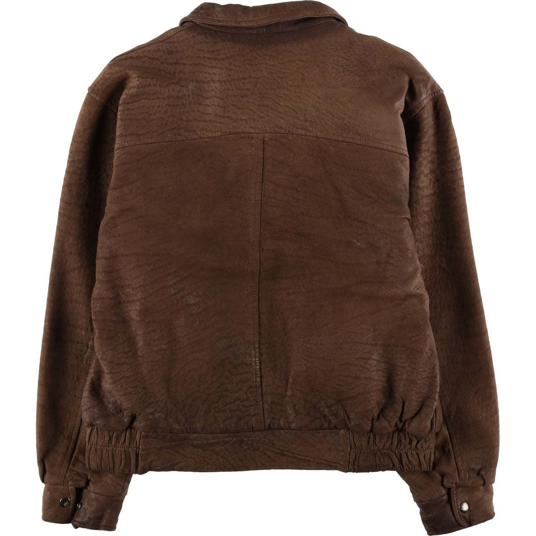 Glen Laine Swing-Top Leather Blouson, Made in Canada, Men's Size L genuine leather brown type Vintage Second Hand