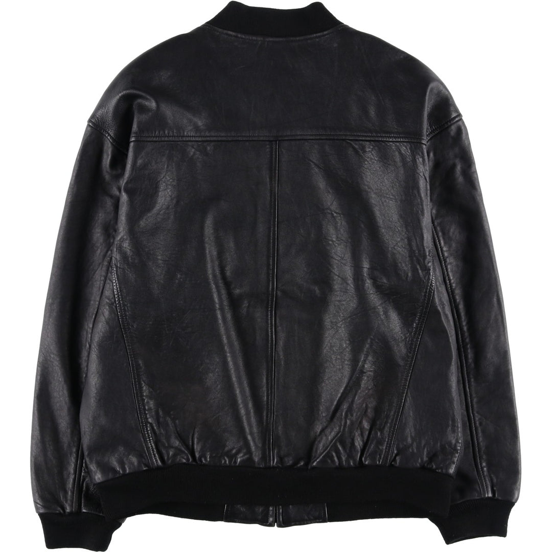 PaoLo NegRato l'uomo Leather Blouson, Men's Size L genuine leather black type Vintage Second Hand