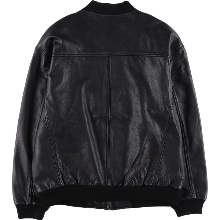 PaoLo NegRato l'uomo Leather Blouson, Men's Size L genuine leather black type Vintage Second Hand