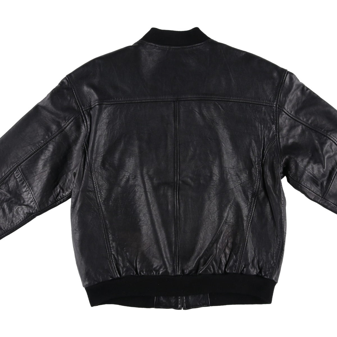 PaoLo NegRato l'uomo Leather Blouson, Men's Size L genuine leather black type Vintage Second Hand