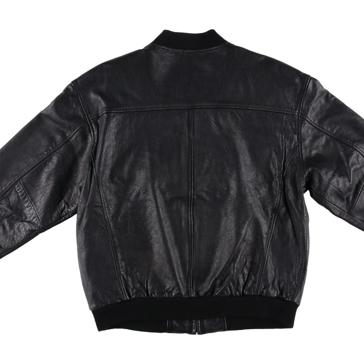 PaoLo NegRato l'uomo Leather Blouson, Men's Size L genuine leather black type Vintage Second Hand