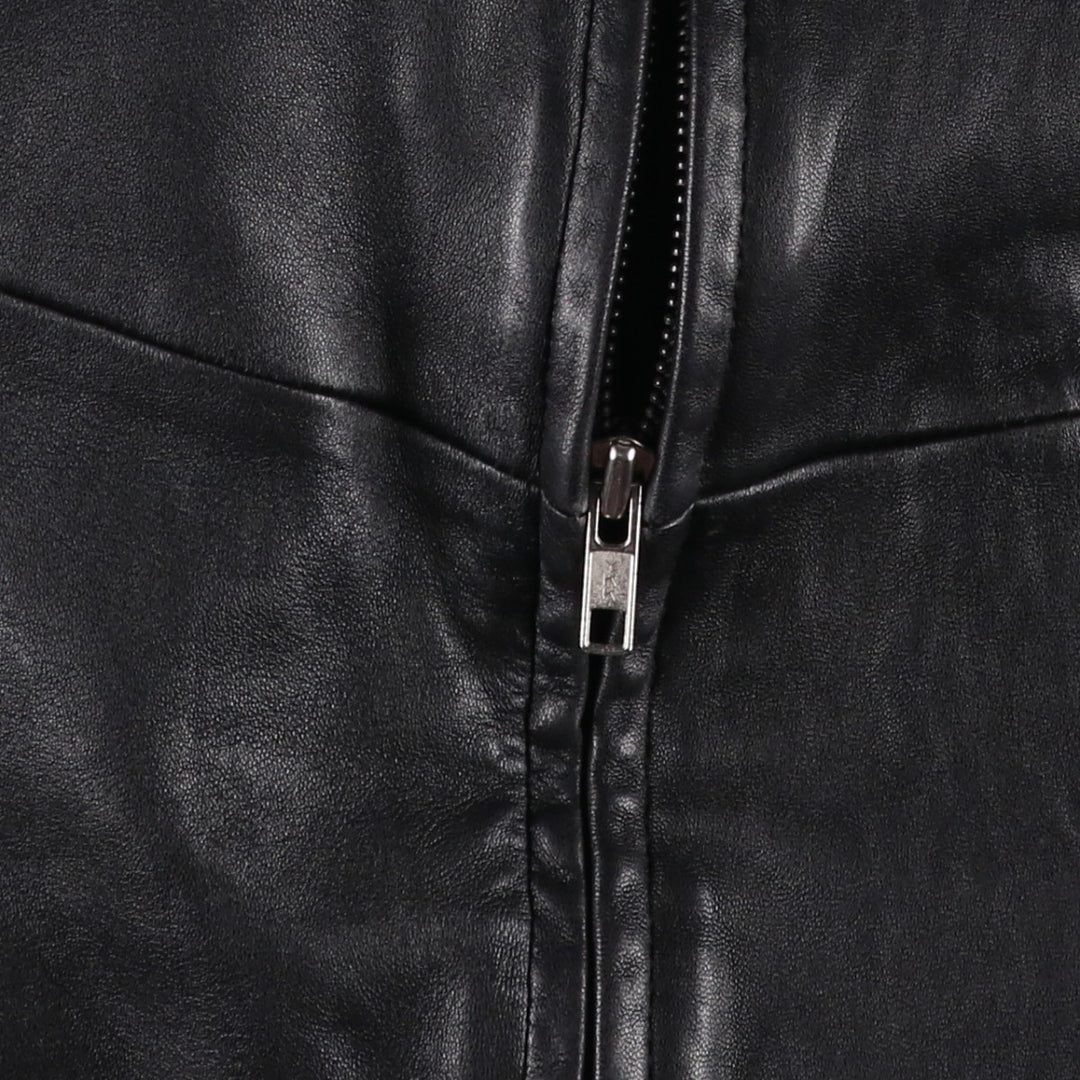PaoLo NegRato l'uomo Leather Blouson, Men's Size L genuine leather black type Vintage Second Hand