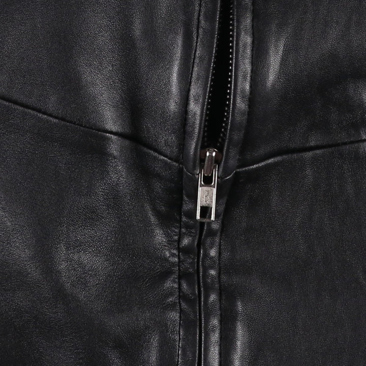 PaoLo NegRato l'uomo Leather Blouson, Men's Size L genuine leather black type Vintage Second Hand
