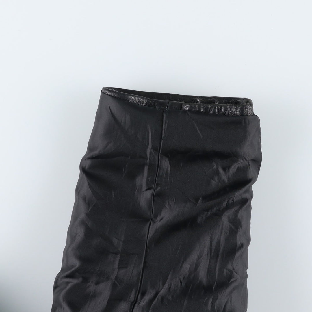 PRE END padded leather jacket, men's size L Genuine Leather Lamb Leather black type Vintage Second Hand